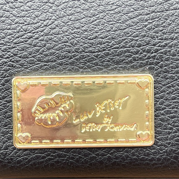 EUC Betsey Johnson Peek-A-Boo Black Cat Pouch/Wristlet - Picture 4 of 13